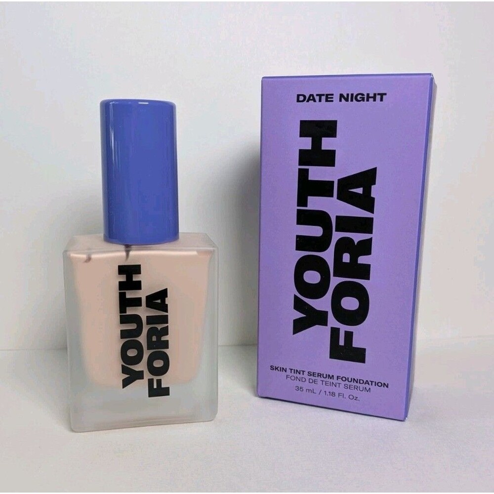 YouthForia Date Night Skin Tint Serum Foundation   120 FAIR   NEW IN BOX